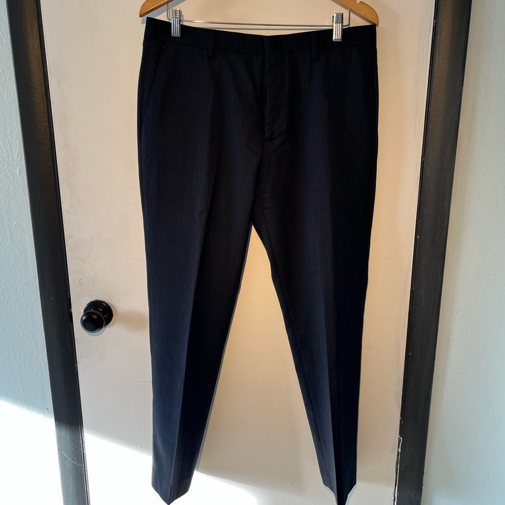 J. Crew 4 Season Wool Ludlow trouser. Dark Navy. Size 33X30